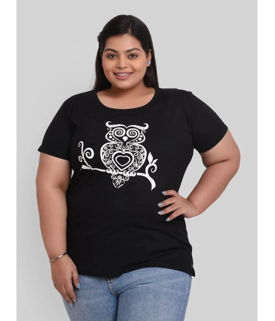 Neo Garments - Black Cotton Regular Fit Womens T-Shirt ( Pack of 1 ) - 8XL