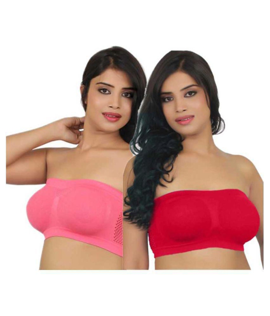 ComfyStyle Cotton Lycra Tube Bra - Multi Color - Free Size