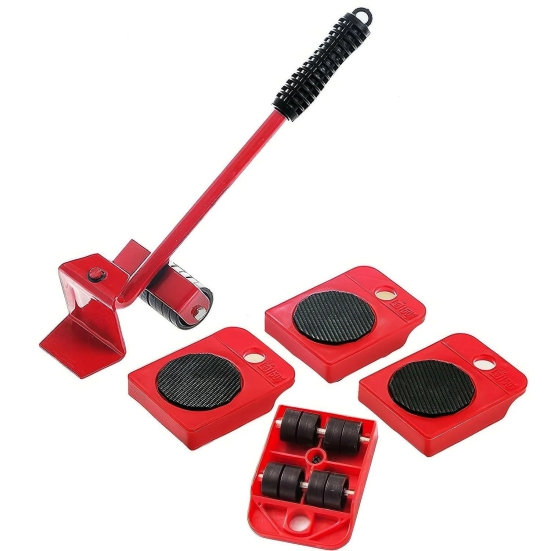 Heavy-Duty Furniture Lifter & Mover Tool Set with Rollers for Washing Machines, Fridge, Sofa