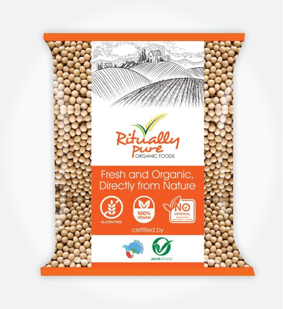 Ritually Pure 100% Organic | Dry & Unpolished Pulses | Matar White | Safed Matar | White Peas | 1 Kg Pack