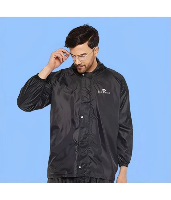 PPTHEFASHIONHUB Black Polyester Mens Raincoat ( Pack of 1 ) - 3XL