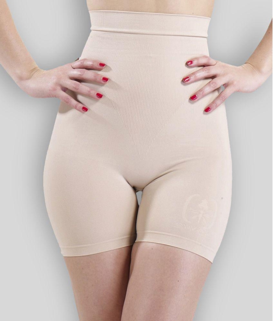 Swee Fern Nude Color High Waist and Short Thigh Shapewear - XL