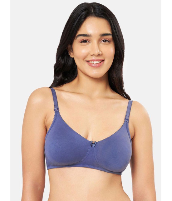 Amante - Blue Cotton Non Padded Women's Everyday Bra ( Pack of 1 ) - None