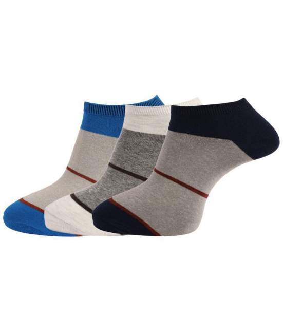 Dollar Socks - Multicolor Cotton Mens Ankle Length Socks ( Pack of 3 ) - Multicolor