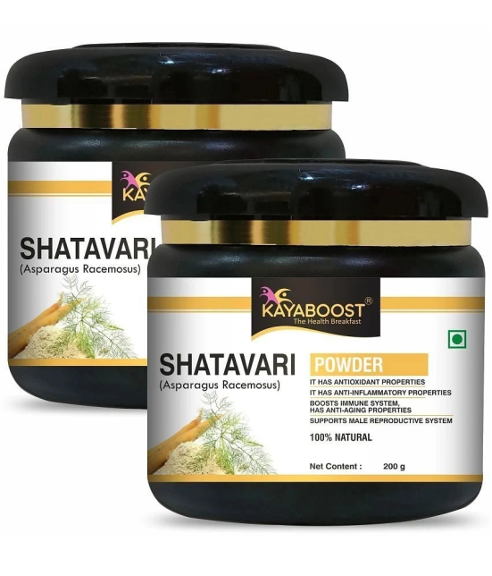 KAYABOOST Shatavari Powder | Peeli Churna | Indian Asparagus, Pack of 2 (400 g)