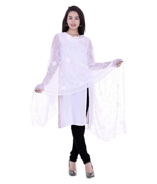 Apratim White Chiffon Dupatta