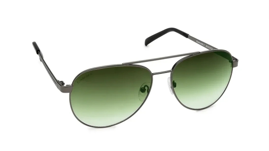 Green Aviator Sunglasses for Men