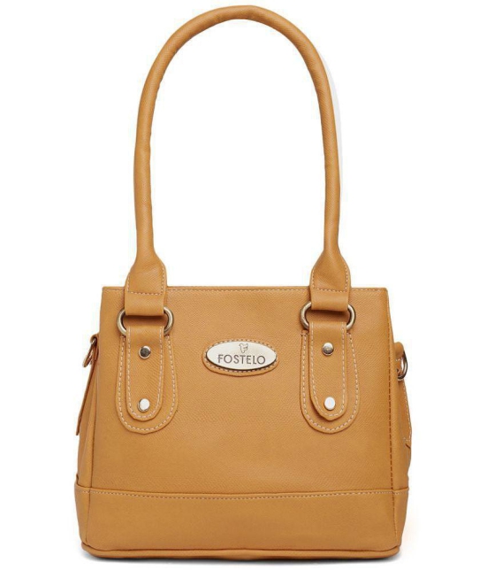 Fostelo - Yellow PU Shoulder Bag - Yellow