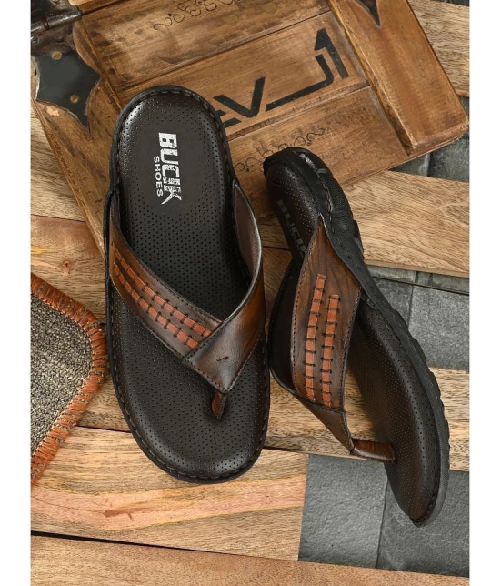 Bucik Brown Daily Slippers - None