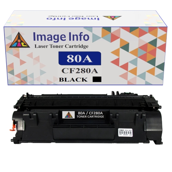 ImageInfo 80A Black Toner Cartridge for HP CF280A Compatible-BLACK