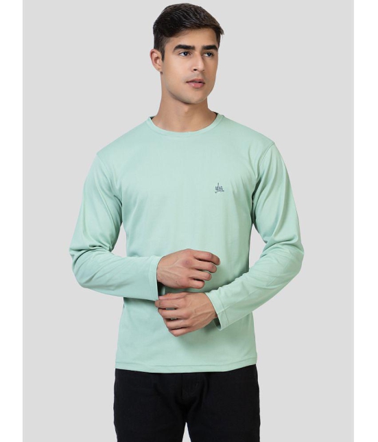 YHA - Mint Green Cotton Blend Regular Fit Mens T-Shirt ( Pack of 1 ) - None