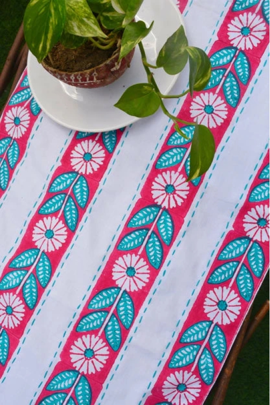 Flower Line Table Runner