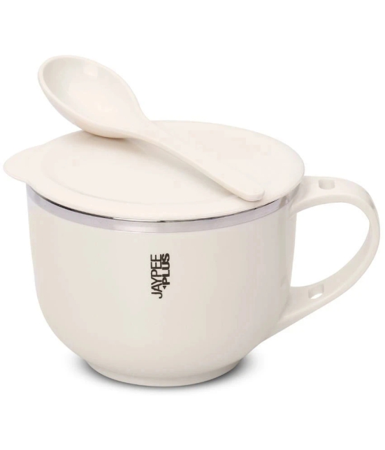 Jaypee Plus SOUPTOK BOWL Solid Plastic Soup Mug 700 mL ( Pack of 1 ) - Off White