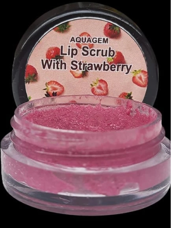 Aquagem skincare All Natural Strawberry Lip Scrub