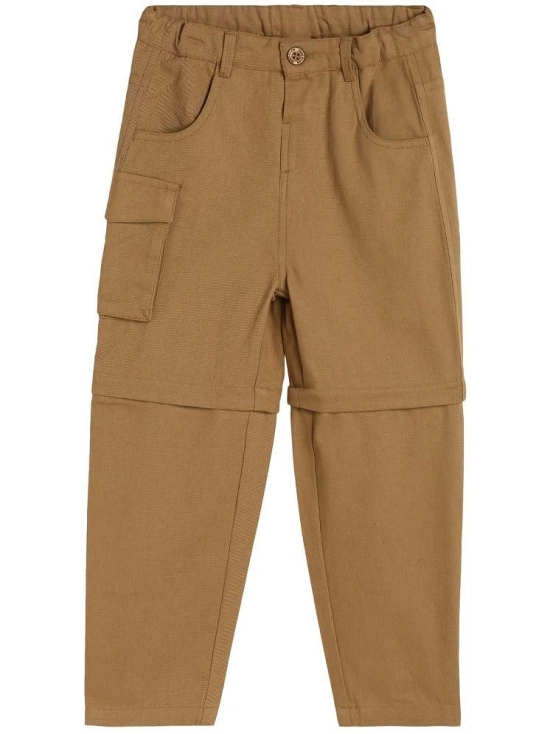 MINI KLUB - Beige Cotton Boys Trousers ( Pack of 1 ) - None