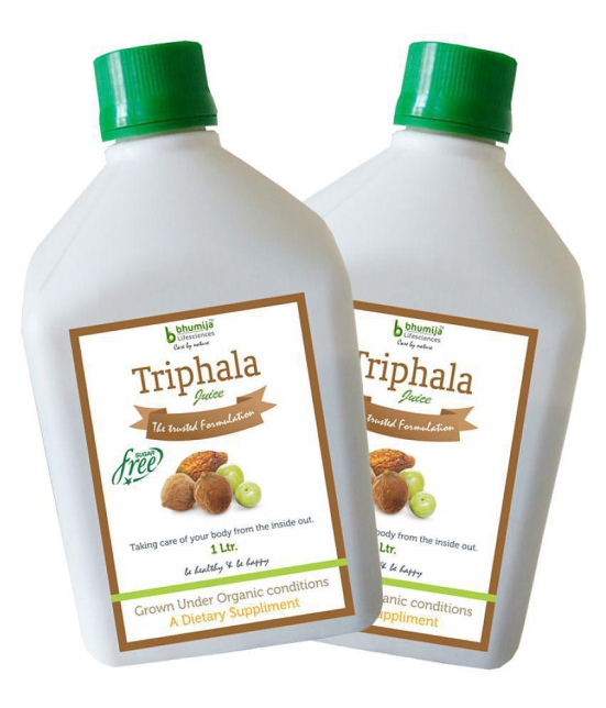 BHUMIJA LIFESCIENCES Triphala Juice  Health Drink Liquid 2 l Pack of 2