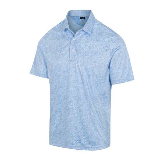 Greg Norman Men's Boomerang Polo - Blue Haze-S