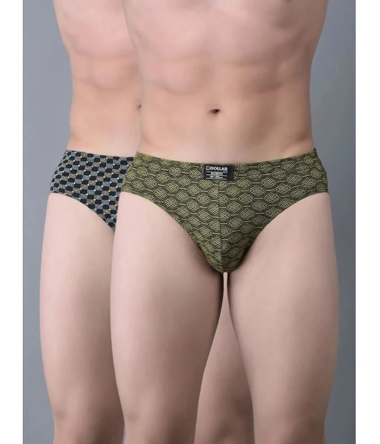 Pack of 2 Dollar Bigboss Assorted Printed Cotton Blend Men Brief - None