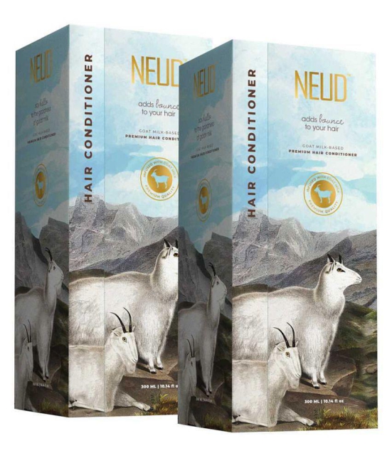 NEUD Goat Milk Premium Hair Conditioner for Men & Women - 2 Packs (300ml Each)