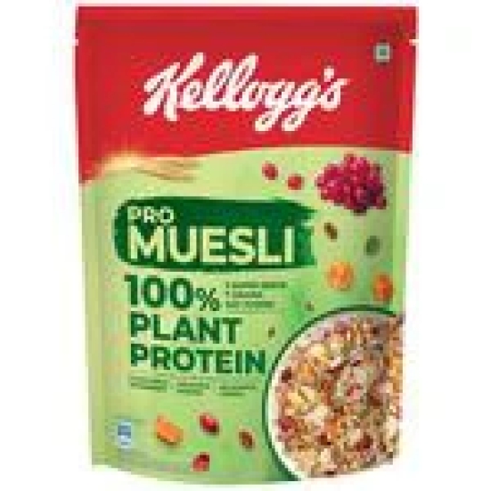 Kelloggs Pro Muesli - With 100% Plant Protein, High Protein, 500 G Pouch