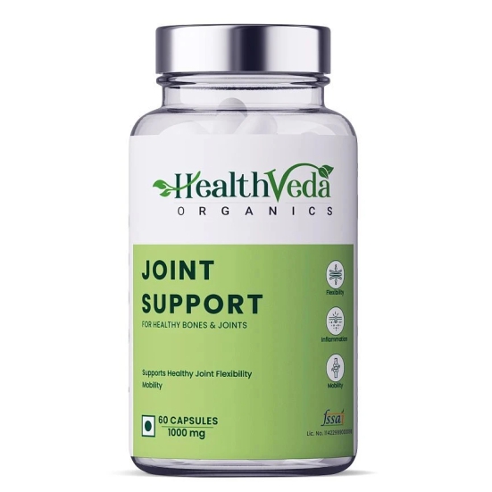 Health Veda Organics Joint Support Supplement for Joints & Bones, 60 Veg Capsules