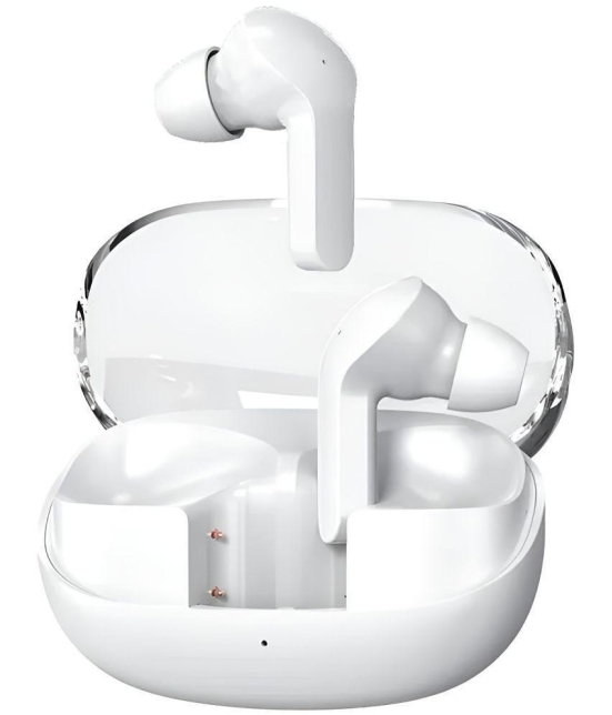 VEhop G2 Transparent Bluetooth True Wireless (TWS) In Ear 24 Hours Playback Powerfull bass,Fast charging IPX4(Splash & Sweat Proof) White