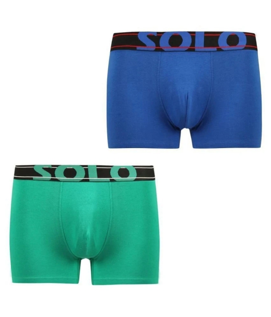 Solo - Multicolor Cotton Mens Trunks ( Pack of 2 ) - 85