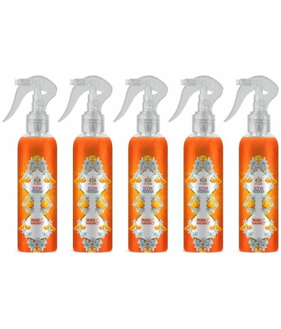 ST.JOHN Orange Rajnigandha Room Freshener For Home & Office 250ml Each (1250ml) - Pack of 5