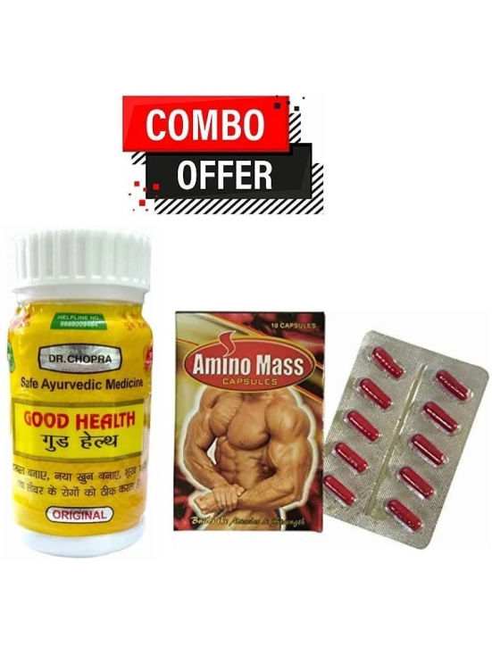 Dr. Chopra Good Health Capsule 50no.s & G&G Amino Mass Capsule 10 no.s Unflavoured Pack of 2