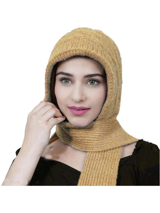 Whyme Fashion Camel Woollen Womens Headwrap ( Pack of 1 ) - Camel