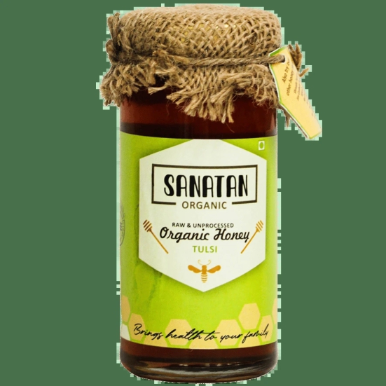 Sanatan Organic Monoflora Tulsi Honey- 275 gms