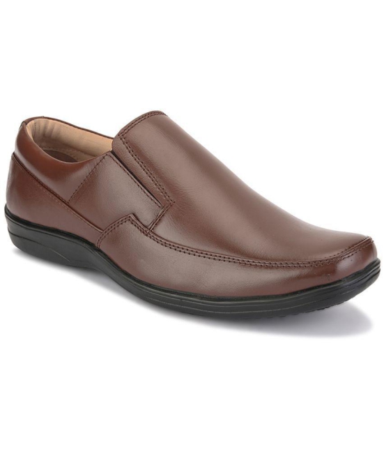 Fentacia - Brown Mens Slip On Formal Shoes - None