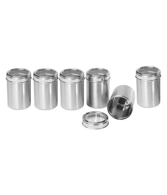 Dynore See through 750ml Steel Food Container Set of 6 750 mL - Steel