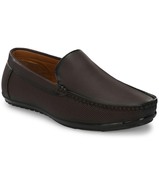 ShoeRise Brown Men's Slip on - 8