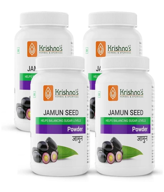 Krishnas Herbal & Ayurveda Jamun Seed Powder, 100 g Pack Of 4