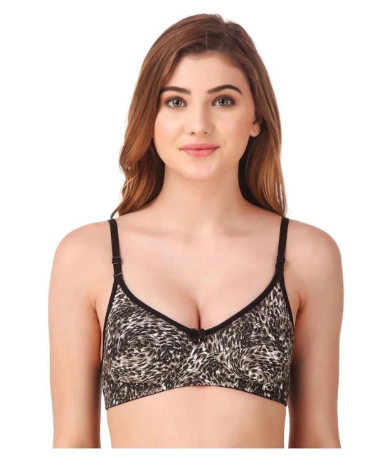 Fasense Cotton Everyday Bra - Black - 36B