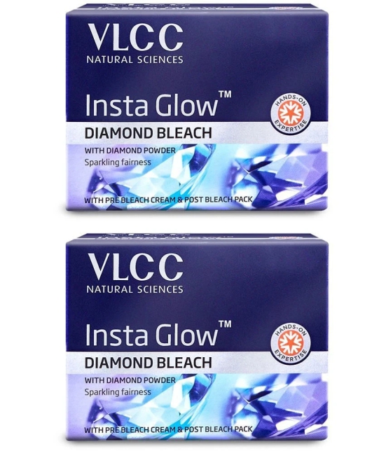 VLCC Insta Glow Diamond Bleach, 30 g (Pack of 2)