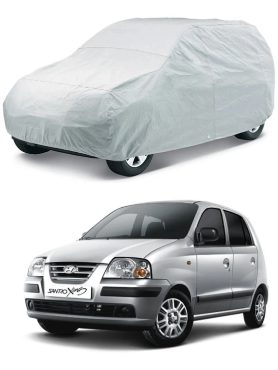 CARNEST Car Body Cover for Hyundai Santro Xing [2003-2008] Without Mirror Pocket ( Pack of 1 ) , Silver