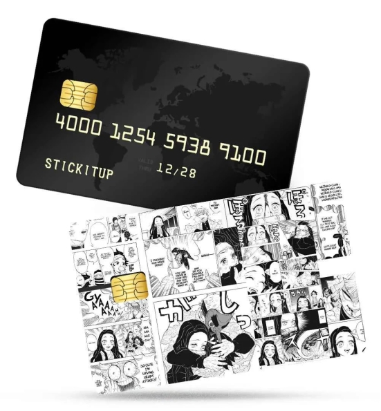 Nezuko Manga Panel Credit Card Skin