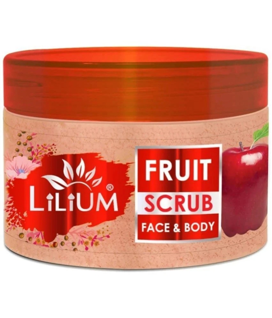 Lilium Face & Body Fruit Scrub 250GM, Nourishing Vitamins, Gently Removes Dead Skin Cells