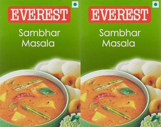 Everest Spices | Sambhar Masala Powder | 100 Gm Each | Pack of 2| 200 Gm Pack