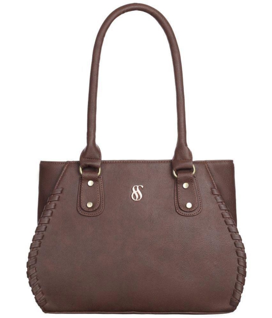 Fostelo - Brown PU Shoulder Bag - Brown