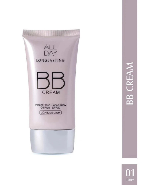 Glam 21 BB Cream Longlasting Oil Free Sun Protection Formula Non Greasy Creamy Texture 40g Shade-A01