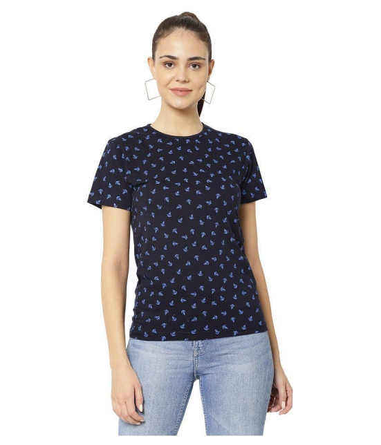 Vimal Jonney Cotton Navy T-Shirts - 2XL