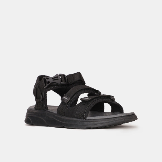 Power Black Sandal For Men BLACK size 9