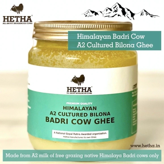 Himalayan Badri Cow A2 cultured Bilona Ghee / A2 Ghee (Size - 5000ml) by HETHA ORGANICS LLP