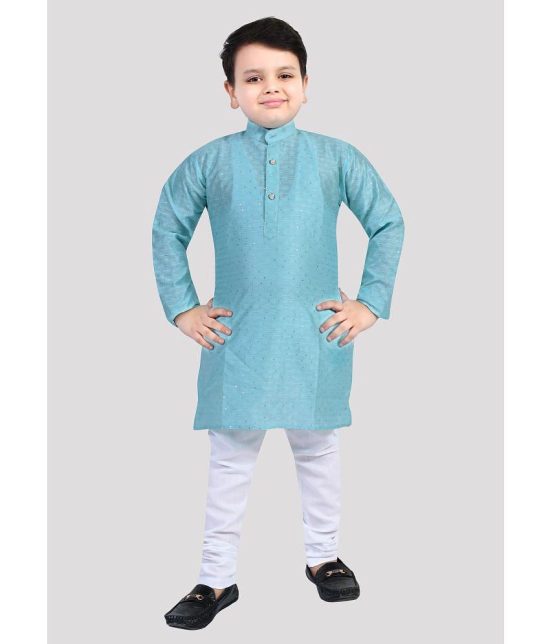 Arshia Fashions - Light Blue Cotton Blend Boys ( Pack of 1 ) - None