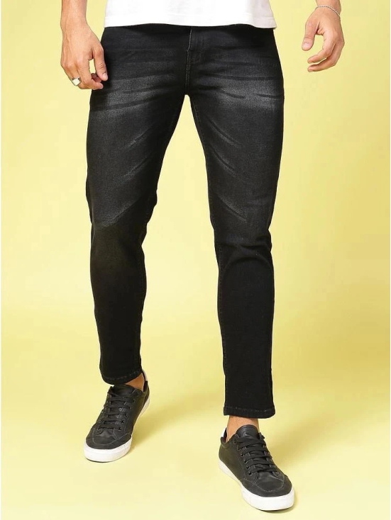 Rigo Regular Fit Faded Mens Jeans - Black ( Pack of 1 ) - None