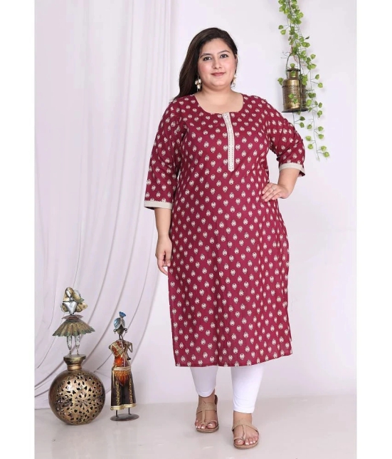 Swasti Cotton Printed Straight Womens Kurti - Blue ( Pack of 1 ) - None