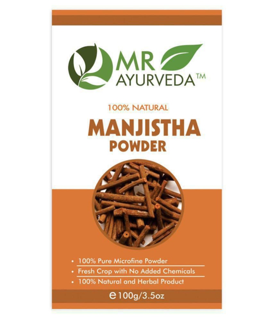 MR Ayurveda Manjistha Powder, Hair Conditioning Face Pack Masks 100 gm